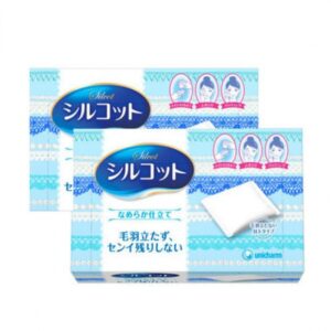 Bông tẩy trang Nhật Bản Silcot velvety touch cotton x 2 hộp