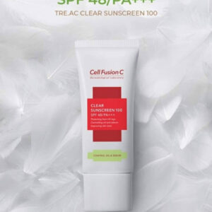 Kem chống nắng Cell Fusion C màu xanh Clear Sunscreen cho da mụn 50ml